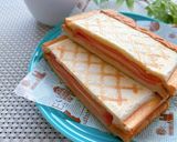 簡単リメイク★焼きそばホットサンド作り方7写真
