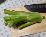 ブロッコリーの芯の卵炒め作り方2写真