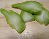 ブロッコリーの芯の卵炒め作り方3写真