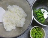 セリ*枝豆のおむすび作り方4写真
