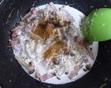 きのことベーコンのクリームソースパスタ♪作り方3写真