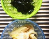 ひめ皮とワカメのお味噌汁作り方1写真