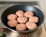 柔かな【煮込みハンバーグ（甘醤油）】和風作り方6写真