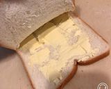 挟んで食べやすいハムエッグトーストサンド作り方2写真