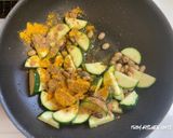 スパイス香る★ズッキーニと豆のサブジ作り方5写真