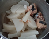 簡単 サバ缶と 冷凍 大根の煮物作り方2写真