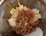 手抜きの納豆おかかチーズご飯作り方2写真