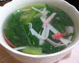 ◆エノキとカニカマだけでスープ◆作り方4写真