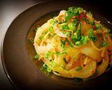 やみつき！ツナ玉ねぎのにんにく醤油パスタ作り方7写真