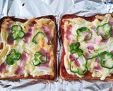 スモークタバスコとケチャのピザトースト作り方5写真