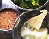 ツナたっぷり和風パスタwith タケノコ作り方1写真