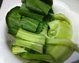 ベビーホタテとチンゲン菜の炒め作り方2写真