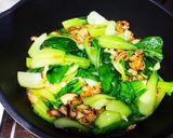 ベビーホタテとチンゲン菜の炒め作り方10写真