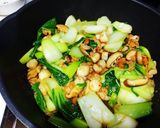 ベビーホタテとチンゲン菜の炒め作り方11写真