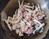 エリンギ、アスパラ、鶏肉のみりん醤油炒め作り方2写真