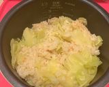 簡単！！たらこソース炊き込みキャベツご飯作り方4写真