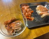 絶品！生赤エビの濃厚ごま醤油漬け丼作り方1写真