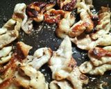 地中海風🌊生バジル香る🌿鶏皮と白菜の爆速ソテー🐓作り方1写真