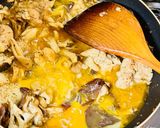 キノコと鶏肉の卵炒め作り方6写真