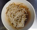 レンジで簡単！時短♪ もやしと 塩昆布 の和え物作り方1写真