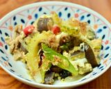 おいしい♡なすとゴーヤと豚肉のチャンプルー作り方6写真