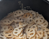 簡単★キノコと蓮根と挽肉の炊き込みごはん作り方7写真