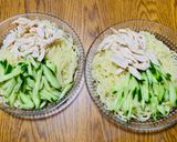 ヘルシー♡ササミでタンパク質強化の冷やし中華作り方5写真