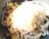 鯛とさつまいもの鮎魚醤焼きうどん作り方4写真