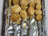 ささみとエリンギのバター醤油焼きとり