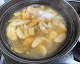 美活⭐︎手羽先と牛蒡とカブのスープ作り方11写真