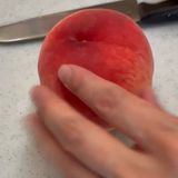 【桃の切り方動画あり】冷凍飛騨桃でスムージー作り方1写真