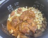 焼き鳥缶とそうめんつゆで簡単　鶏めし作り方4写真