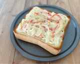 濃厚！カニカマ＆クリームチーズトースト作り方6写真