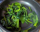 香り豊かなほうれん草の酒粕味噌炒め作り方4写真