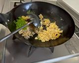 茹で蛸の端っこで作る、タコ飯風炒飯作り方6写真