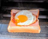 ベーコンエッグチーズトースト作り方5写真