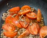 トマトとひき肉のチーズ炒め🧀🍅作り方4写真
