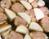 鶏のふわふわつみれと、カブの煮物。作り方5写真