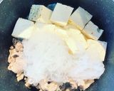 【簡単めんつゆ】居酒屋っぽい肉豆腐作り方2写真
