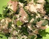 お豆腐と鶏肉のお焼き作り方1写真