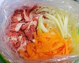☆簡単♪豚と人参の甘辛炒め☆作り方1写真