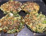玉子多め、ふわふわお好み焼き作り方14写真