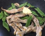 鶏肉モロッコインゲンの生姜バター醤油炒め作り方4写真
