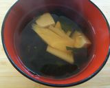 たけのことわかめのお吸い物作り方8写真