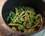 こごみとお揚げのサッと煮作り方2写真