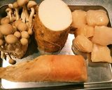 鮭ホタテ長芋のトロトロ炒め作り方1写真