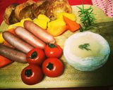 レンジ1分!カマンベールチーズフォンデュ作り方5写真