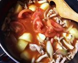 じゃがいも豚バラのトマト煮込み作り方5写真
