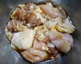 お弁当！鶏もも☆漬け照り焼き作り方1写真