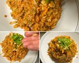 柿の種入り　キムチ納豆炒飯作り方10写真